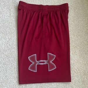Under Armour Men's Burgundy Athletic Shorts